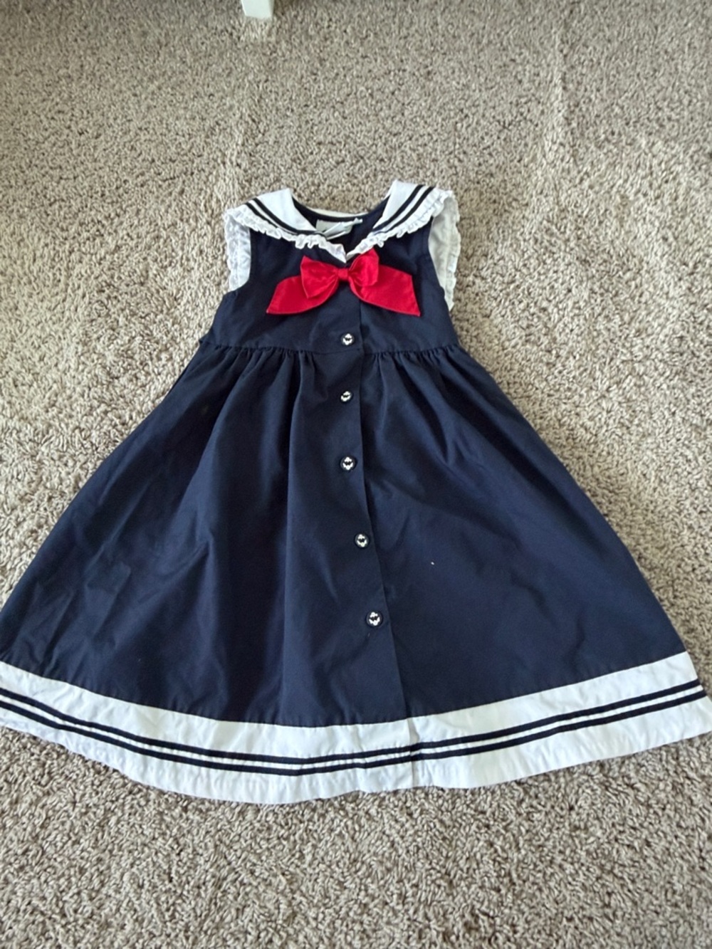 Sophie Rose Blue Collared Sailor Dress